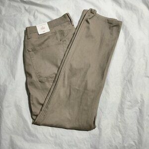 Lucky Brand Mens 410 Athletic Straight Stretch Pants Standstone 36x32 (36x31.5)